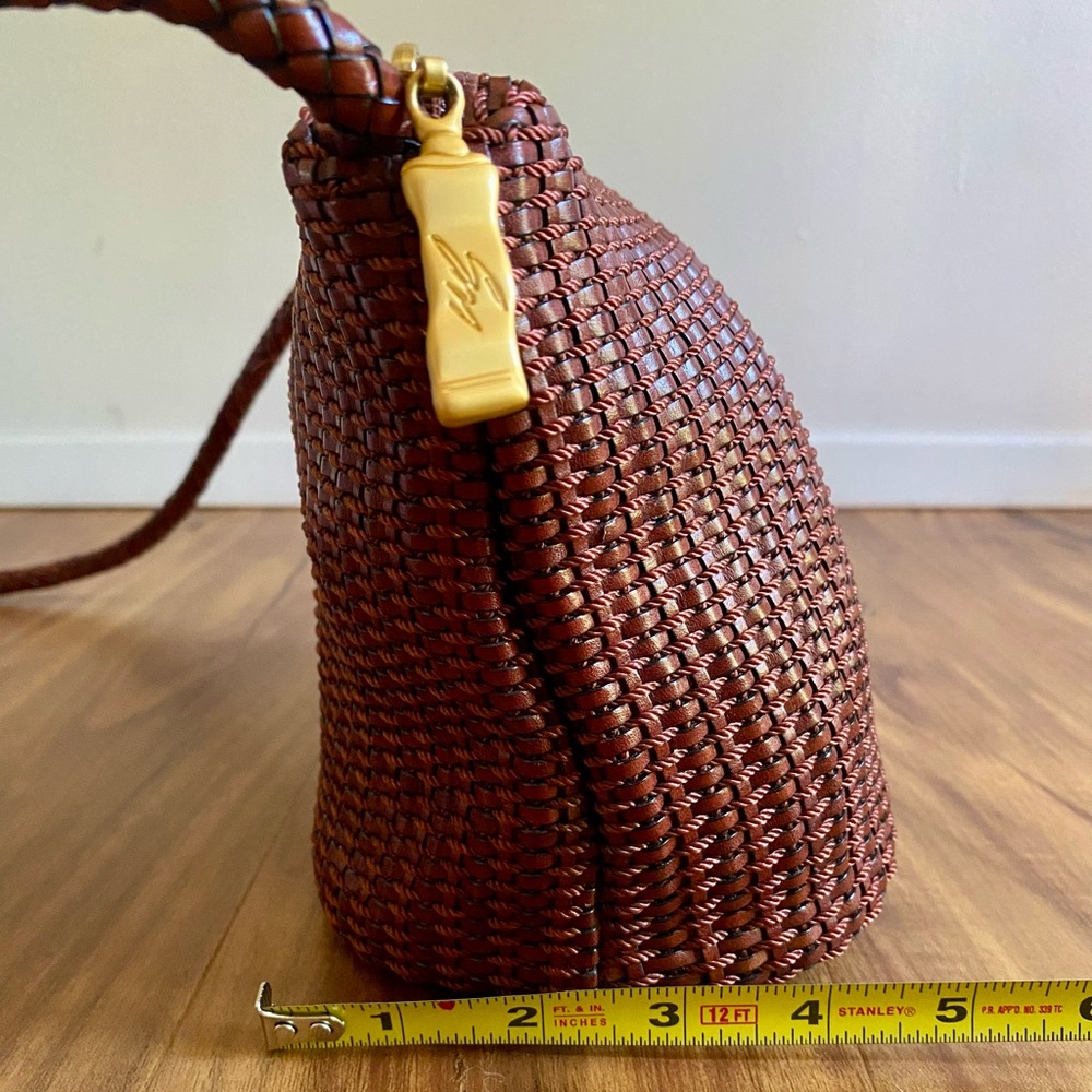 VTG Stone Mountain Leather Woven bag - Picture 14 of 16